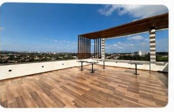 Terraço ao entardecer